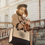 Jute-Shoppertasche natur & schwarz – I LOVE TC Print | ALL DAY BAG by TRI CROWNS
