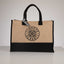 Jute-Shoppertasche natur & schwarz – I LOVE TC Print | ALL DAY BAG by TRI CROWNS
