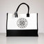 Leinen-Shoppertasche weiß & schwarz – I LOVE TC Print | ALL DAY BAG by TRI CROWNS